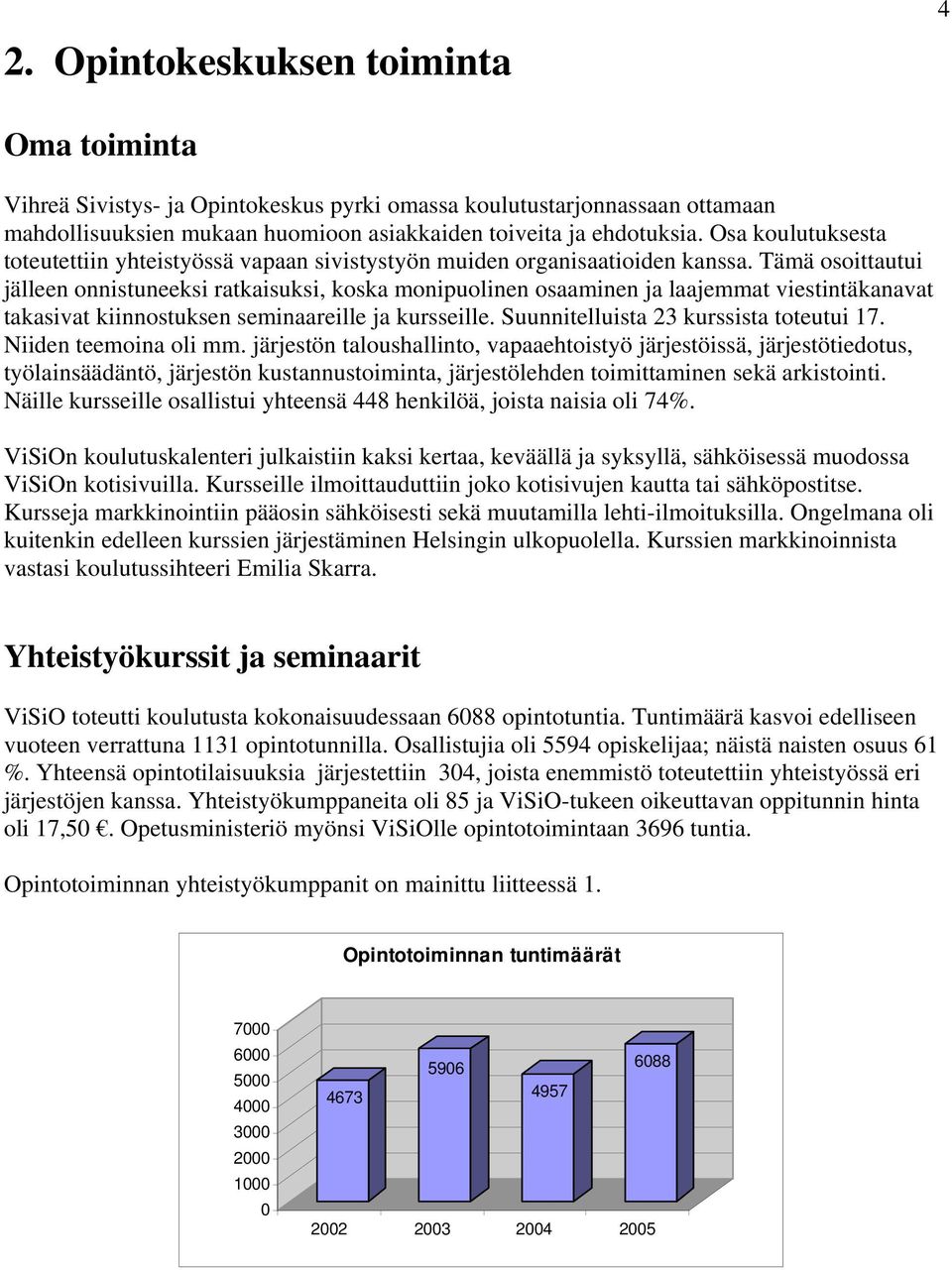 Tämä osoittautui jälleen onnistuneeksi ratkaisuksi, koska monipuolinen osaaminen ja laajemmat viestintäkanavat takasivat kiinnostuksen seminaareille ja kursseille.