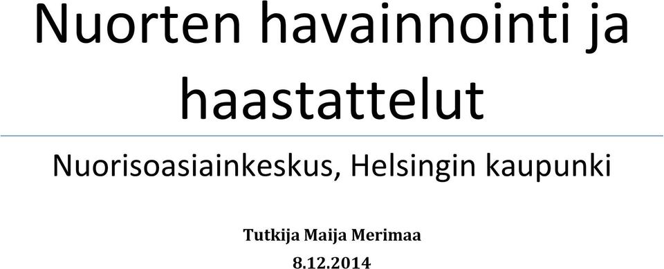 Nuorisoasiainkeskus,