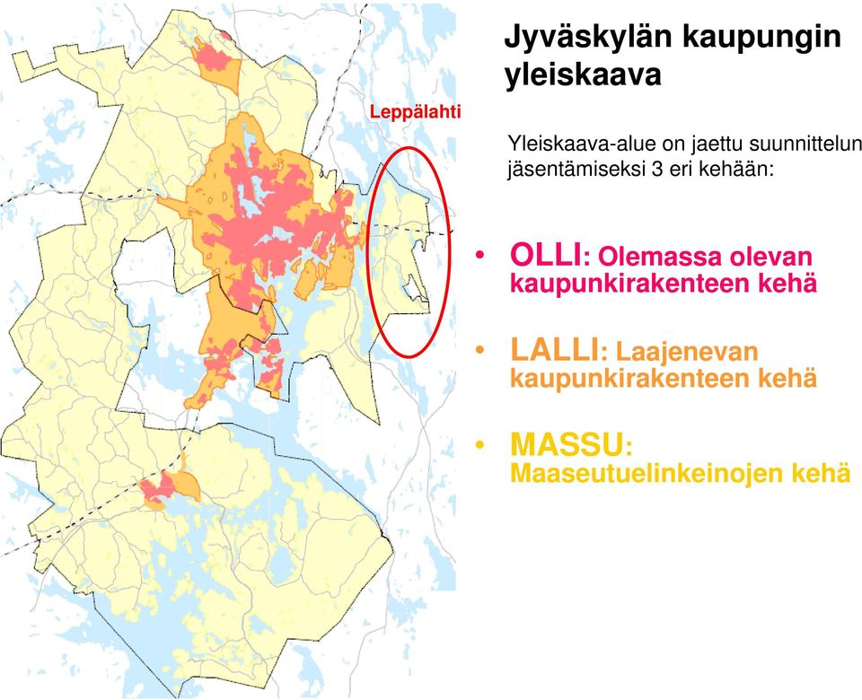 eri kehään: OLLI: Olemassa olevan kaupunkirakenteen kehä