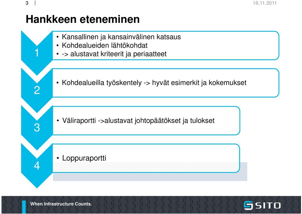 Kohdealueiden lähtökohdat -> alustavat kriteerit ja periaatteet 2