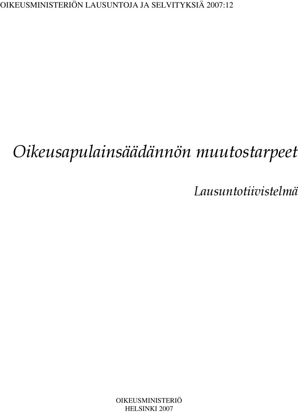 Oikeusapulainsäädännön