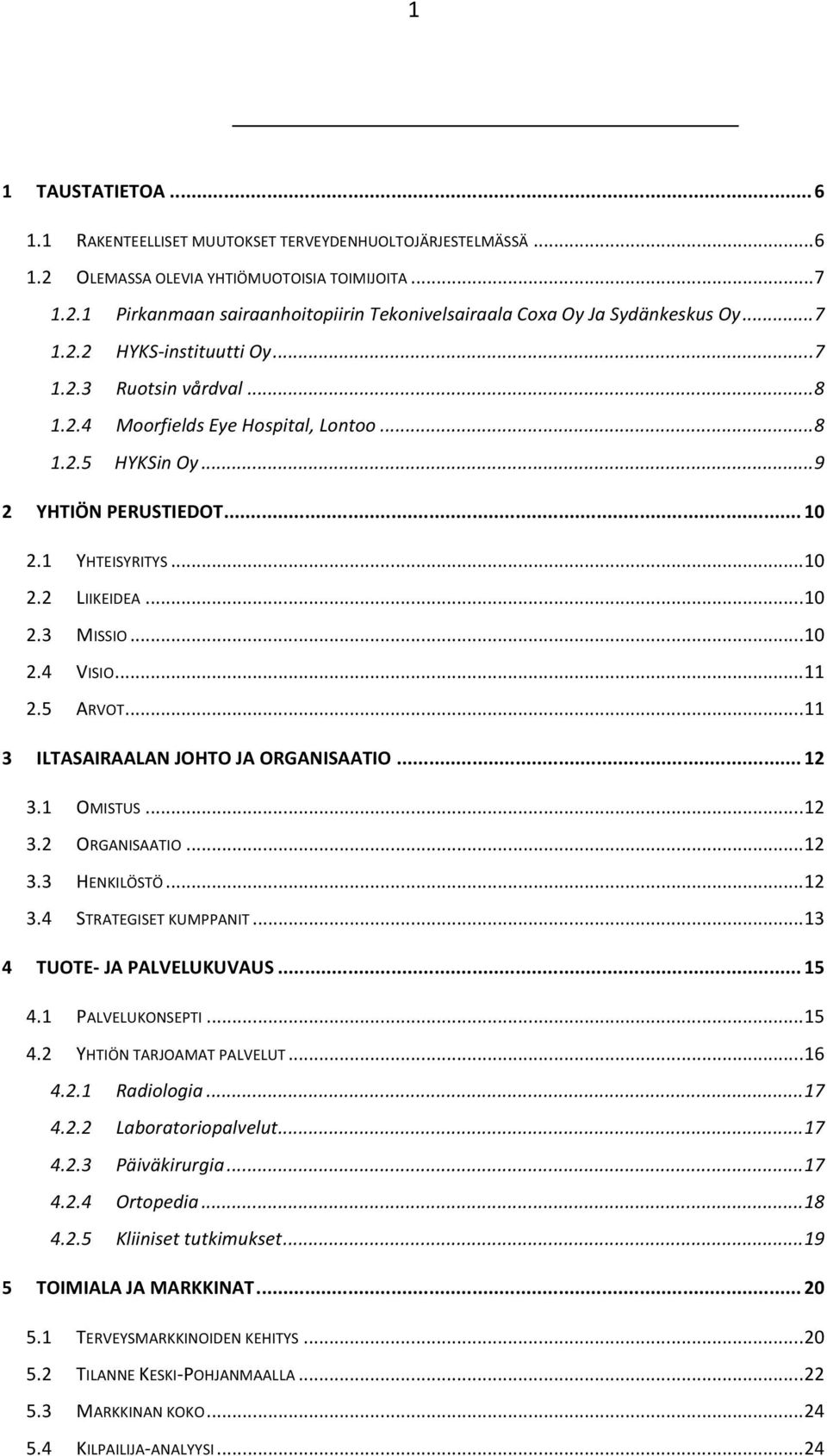 .. 10 2.4 VISIO... 11 2.5 ARVOT... 11 3 ILTASAIRAALAN JOHTO JA ORGANISAATIO... 12 3.1 OMISTUS... 12 3.2 ORGANISAATIO... 12 3.3 HENKILÖSTÖ... 12 3.4 STRATEGISET KUMPPANIT... 13 4 TUOTE- JA PALVELUKUVAUS.