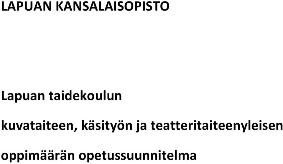 käsityön ja