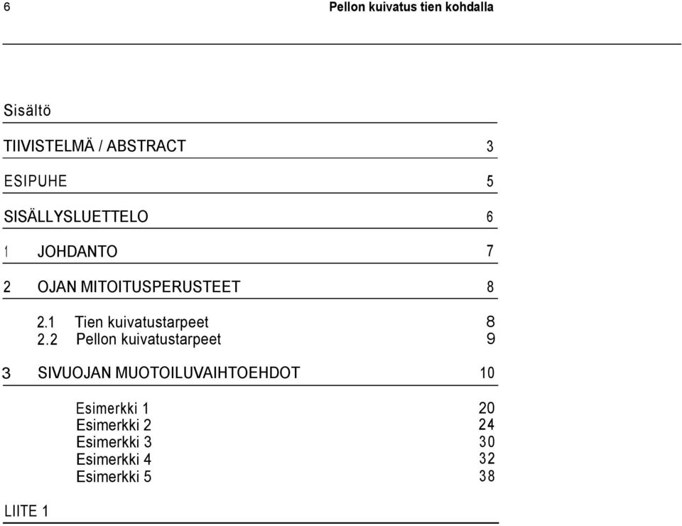 1 Tien kuivatustarpeet 2.