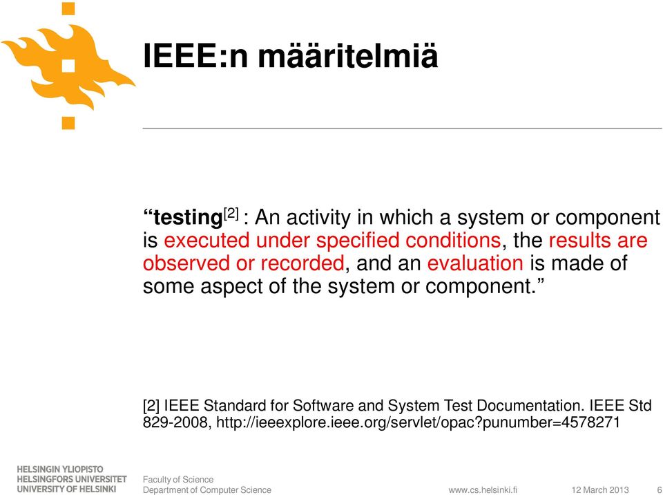 aspect of the system or component.