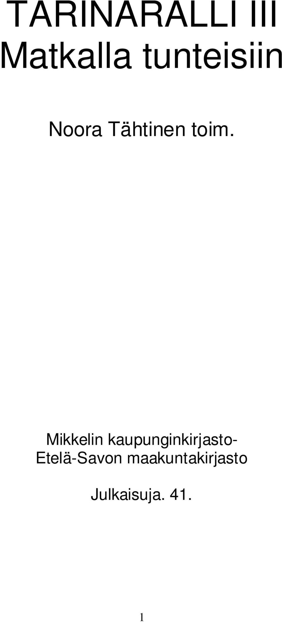 Mikkelin kaupunginkirjasto-