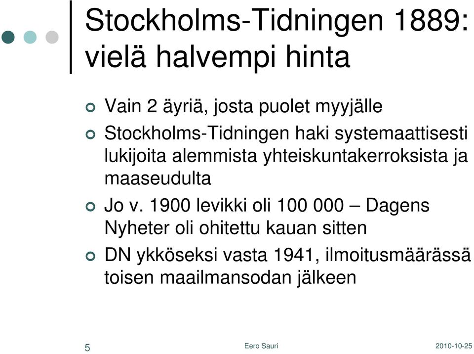 yhteiskuntakerroksista ja maaseudulta Jo v.