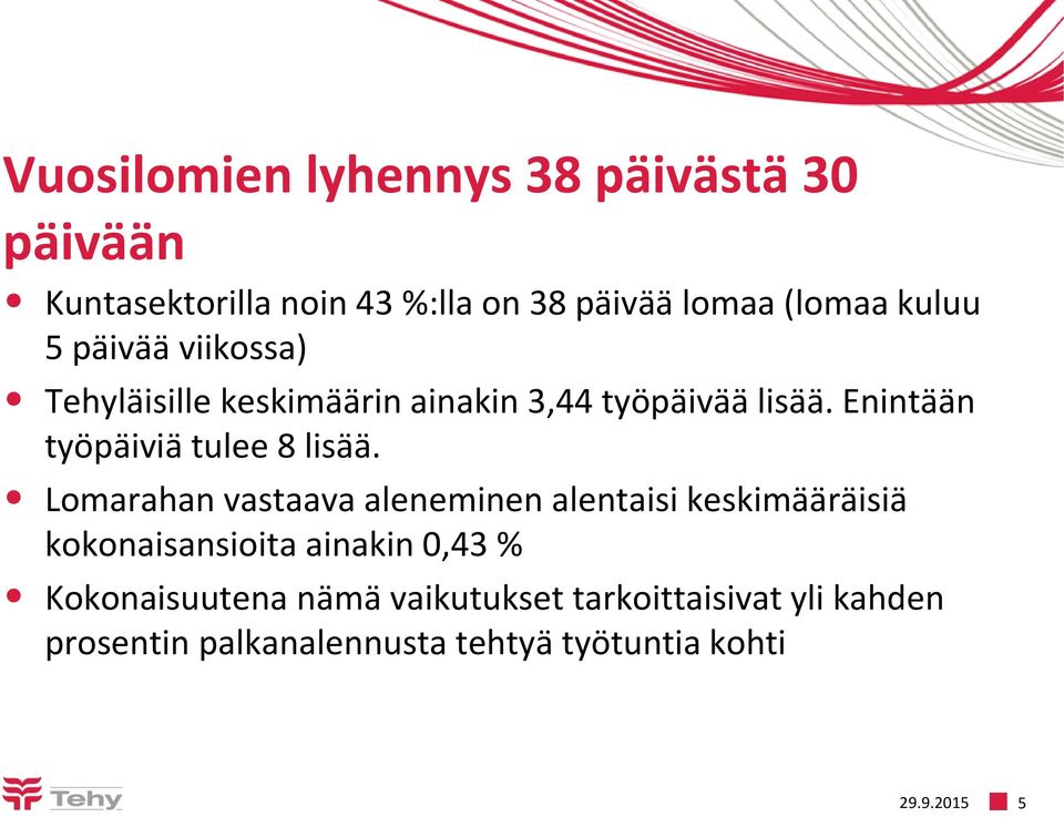 Enintään työpäiviä tulee 8 lisää.