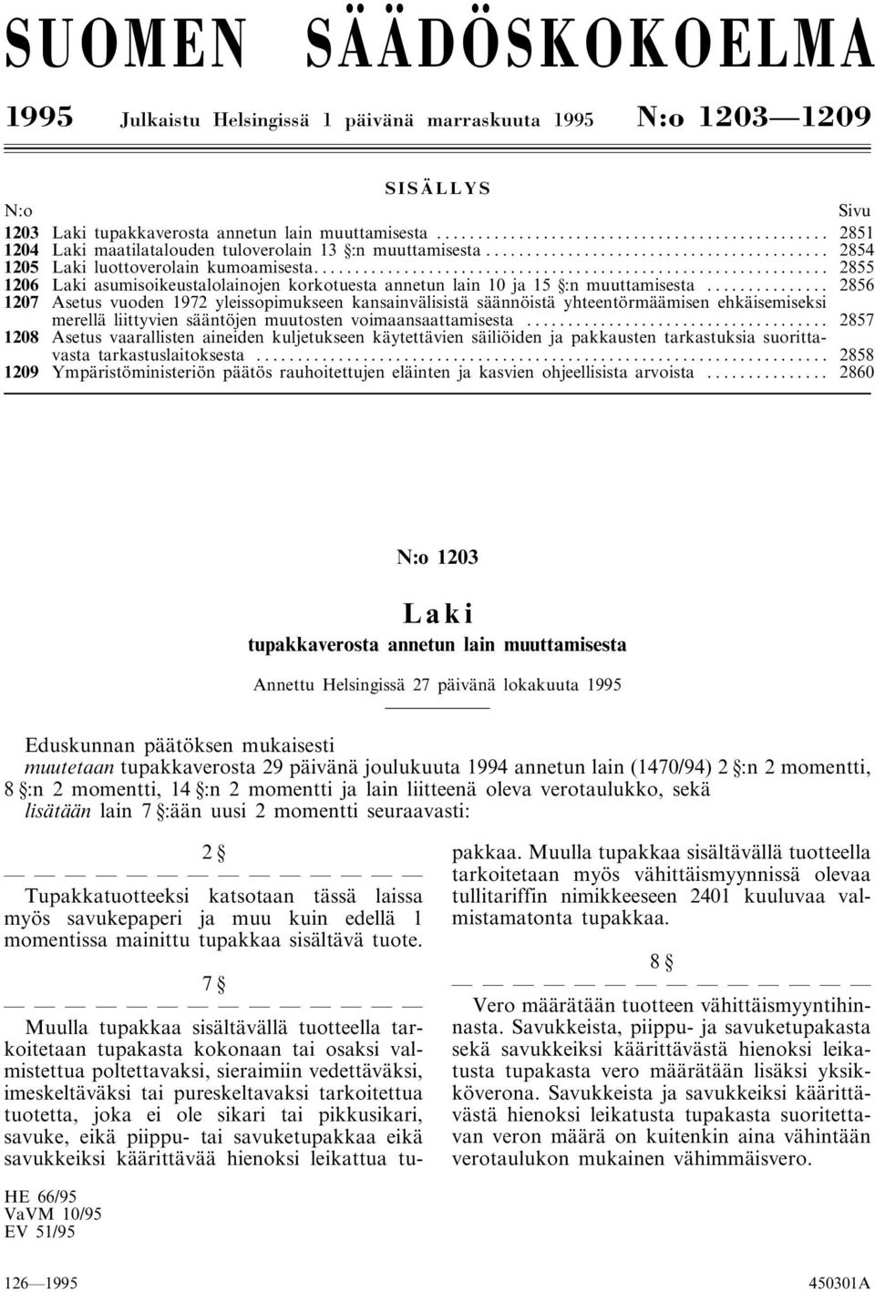 .. 2855 1206 Laki asumisoikeustalolainojen korkotuesta annetun lain 10 ja 15 :n muuttamisesta.