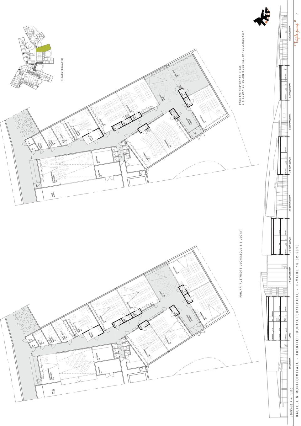 MUUNTELUMAHDOLLISUUKSIA LEIKKAUS A-A 1:250 KASTELLIN