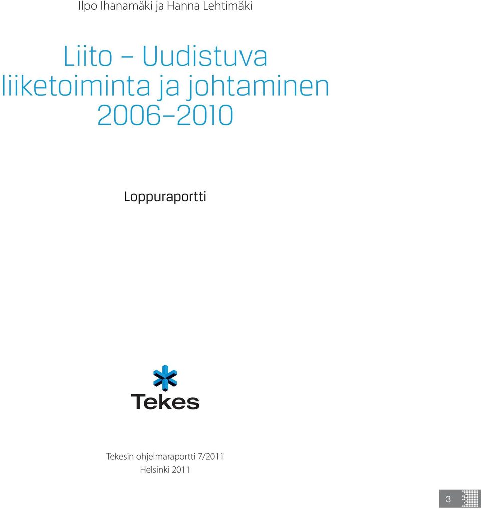 johtaminen 2006 2010 Loppuraportti