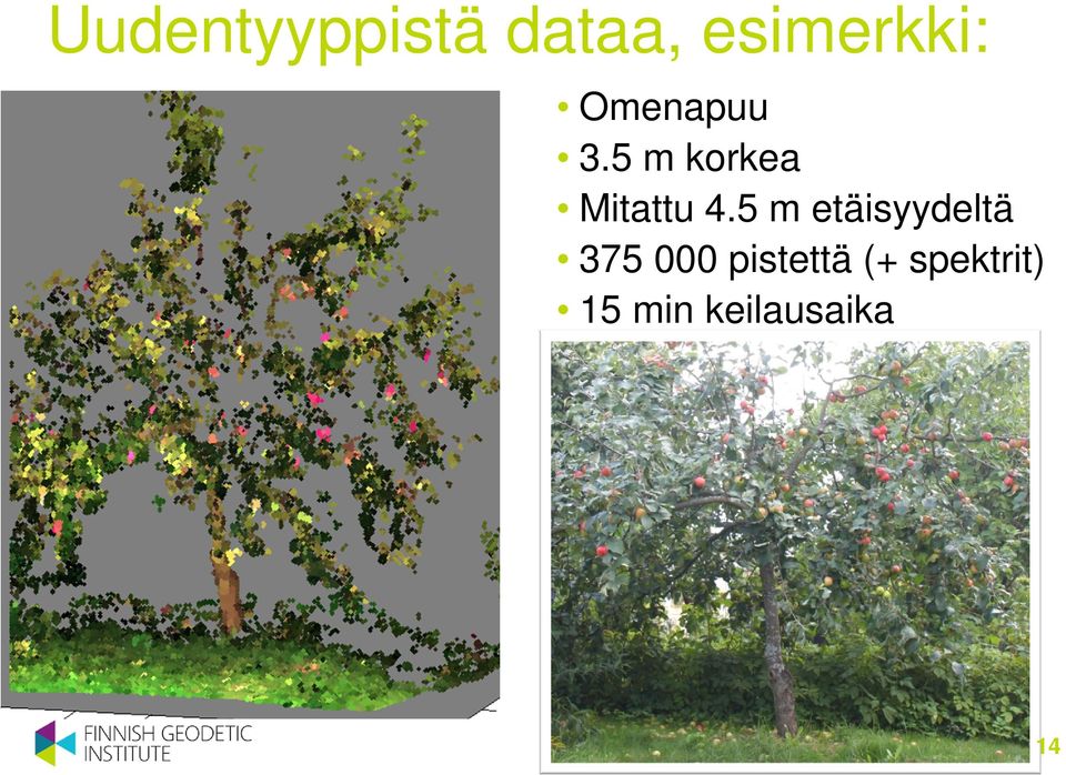 5 m etäisyydeltä 375 000 pistettä