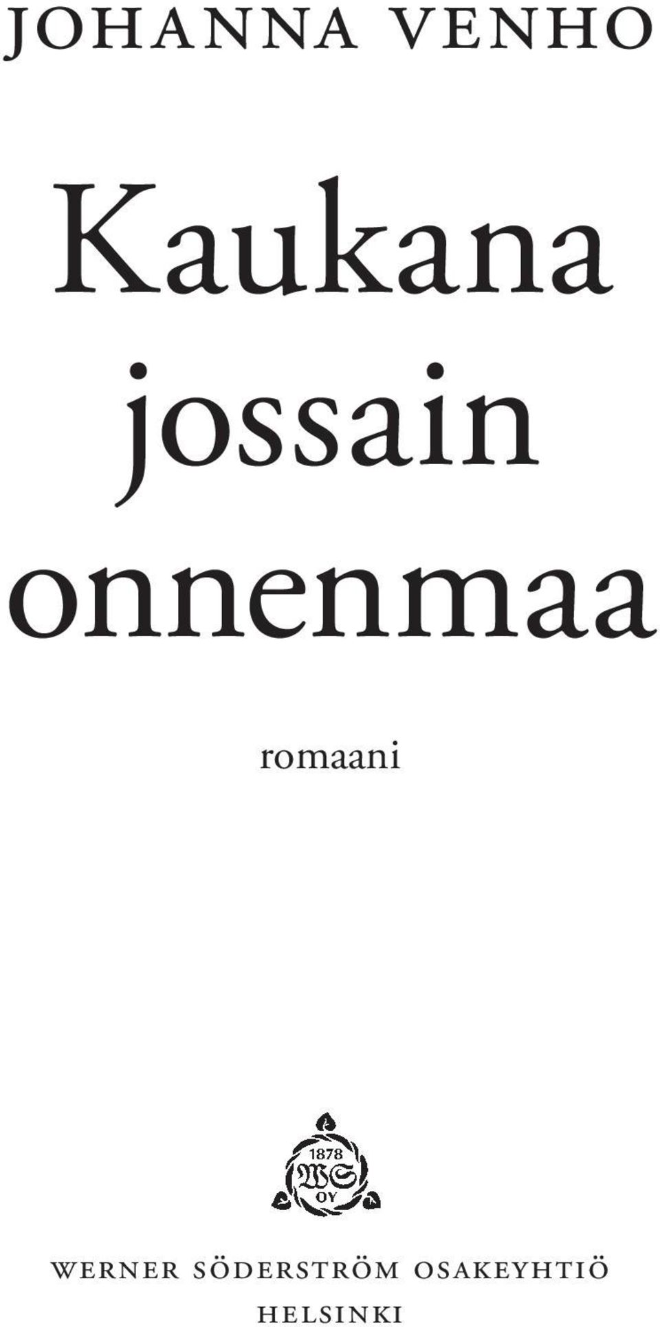 onnenmaa romaani