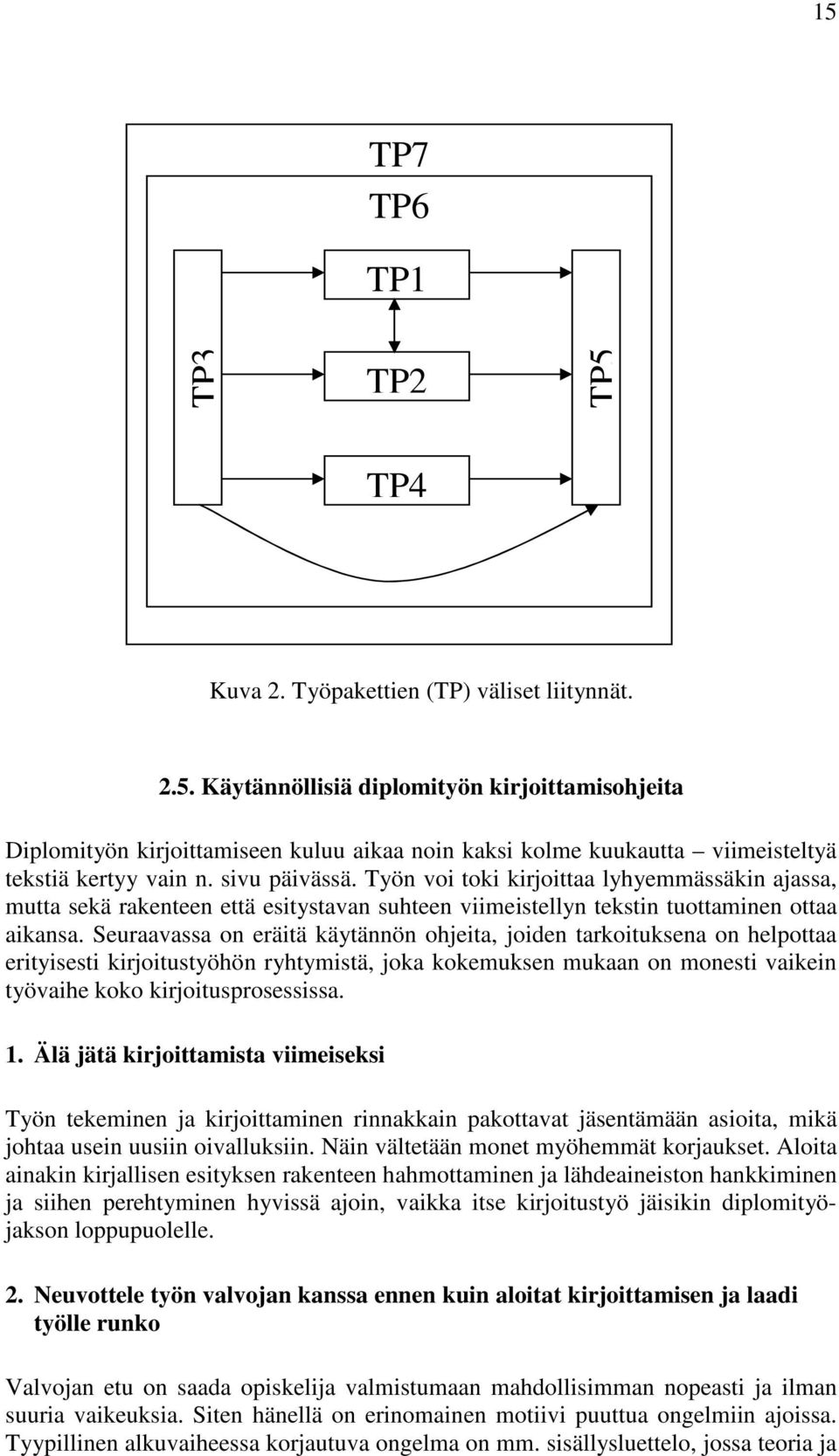 Seuraavassa on eräitä käytännön ohjeita, joiden tarkoituksena on helpottaa erityisesti kirjoitustyöhön ryhtymistä, joka kokemuksen mukaan on monesti vaikein työvaihe koko kirjoitusprosessissa. 1.