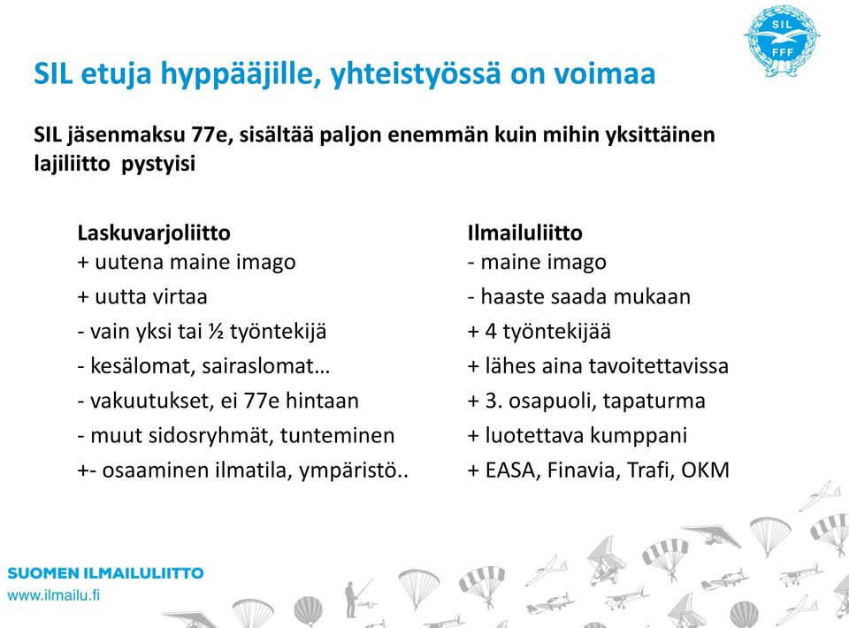 tai ½ työntekijä + 4 työntekijää - kesälomat, sairaslomat + lähes aina tavoitettavissa - vakuutukset, ei 77e hintaan + 3.