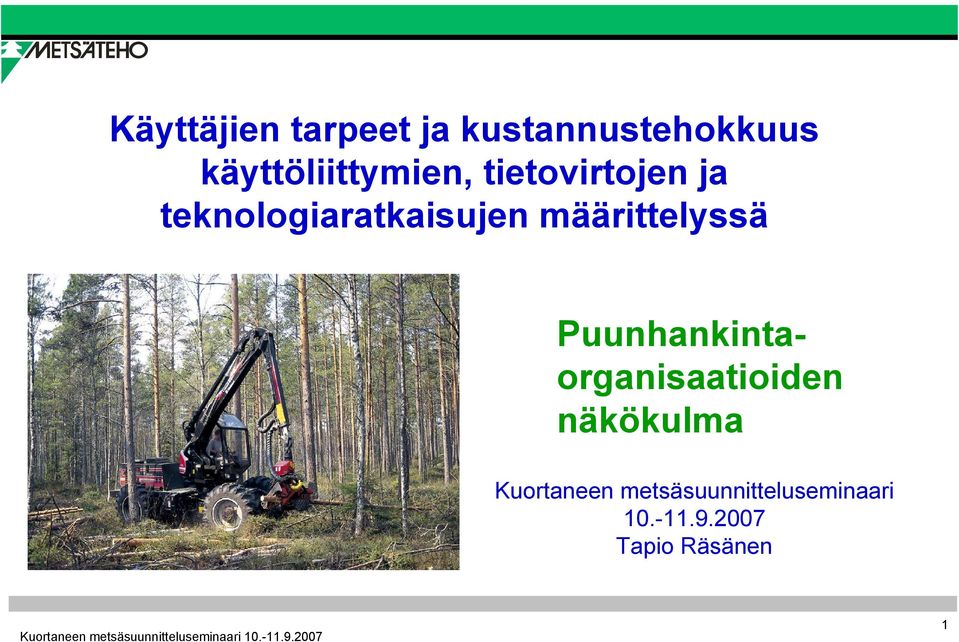teknologiaratkaisujen määrittelyssä
