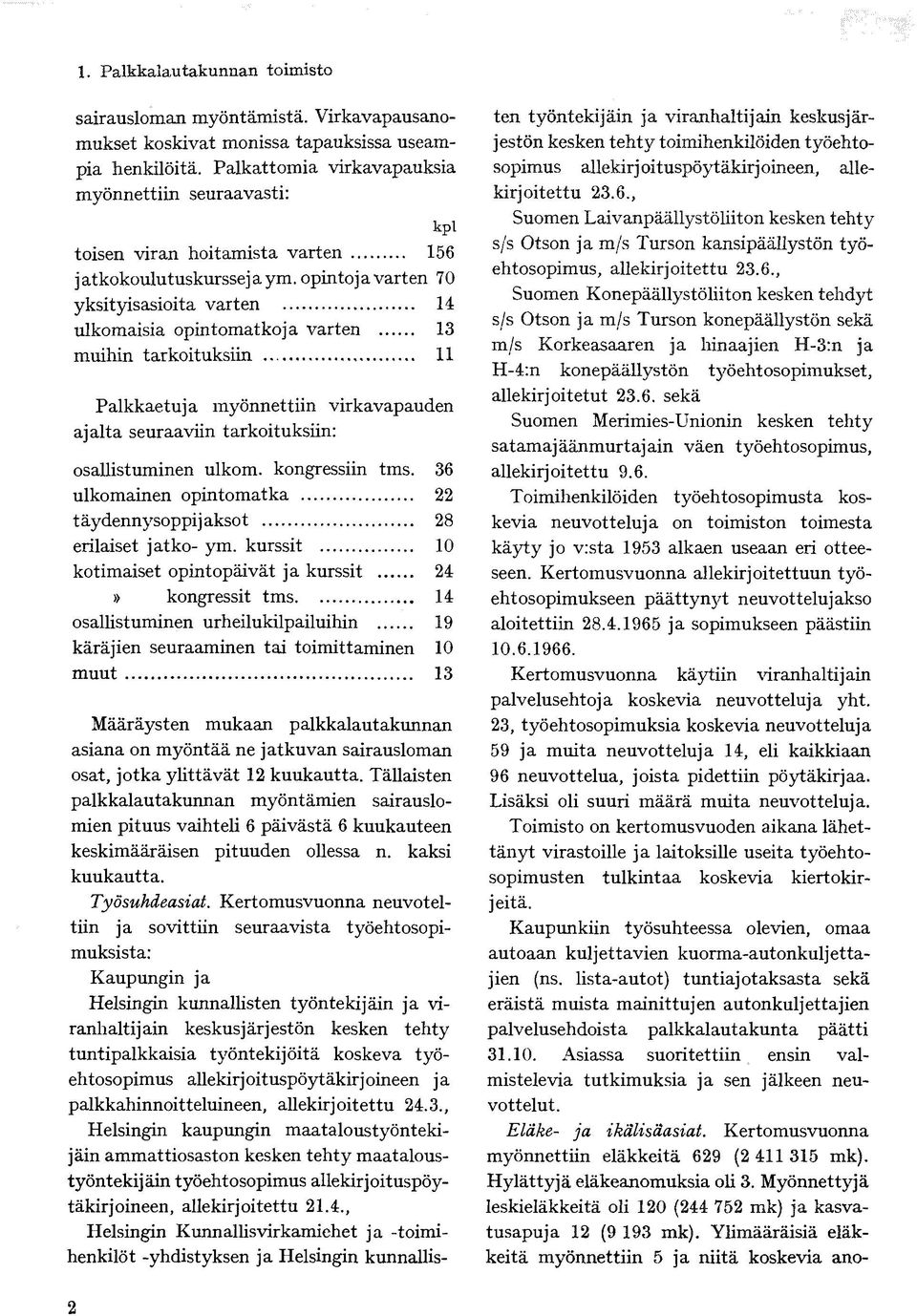 , Suomen Laivanpäällystöliiton kesken tehty s/s Otson ja m/s Turson kansipäällystön työallekirjoitettu 23.