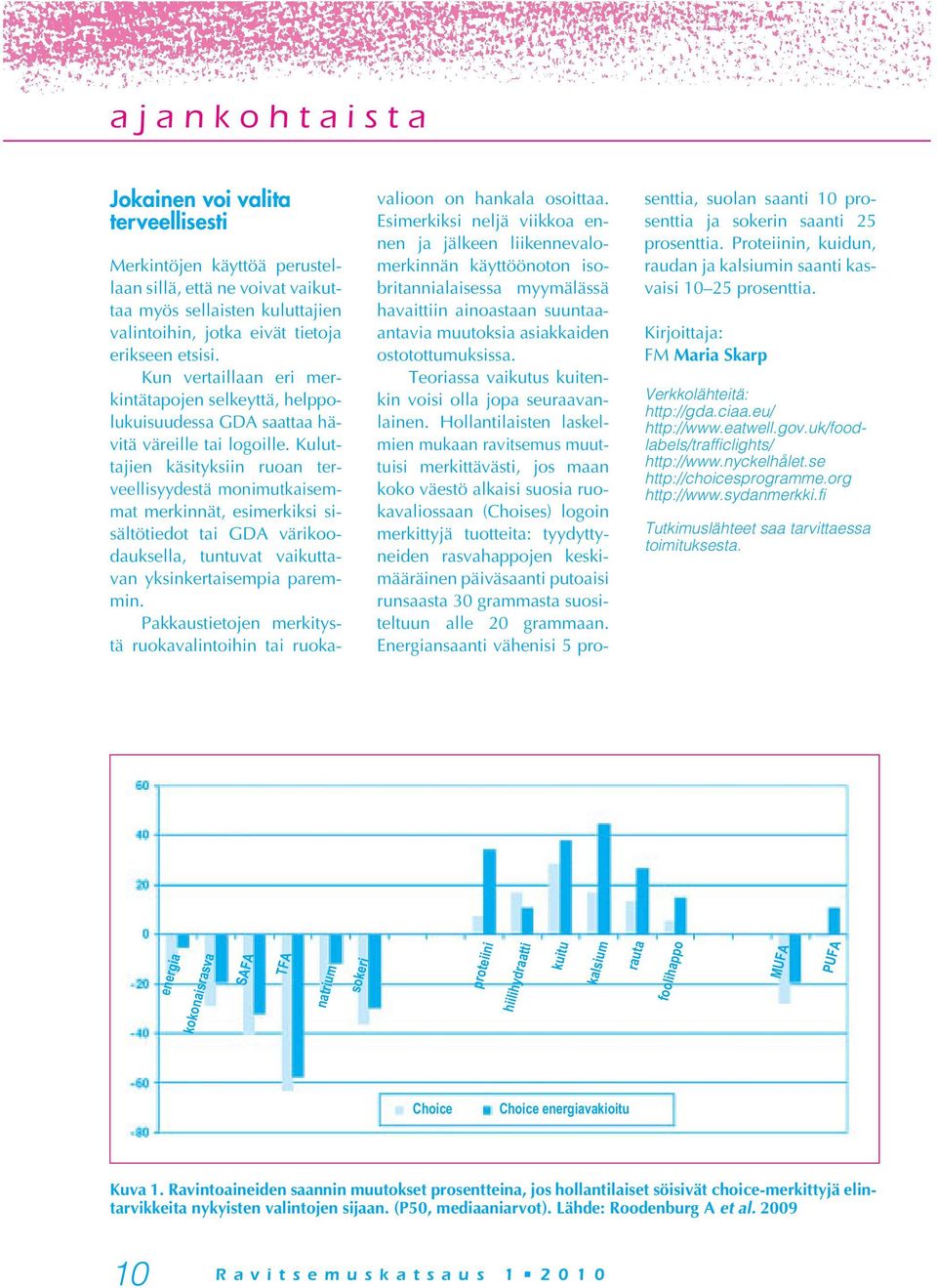 Kuluttajien käsityksiin ruoan terveellisyydestä monimutkaisemmat merkinnät, esimerkiksi sisältötiedot tai GDA värikoodauksella, tuntuvat vaikuttavan yksinkertaisempia paremmin.