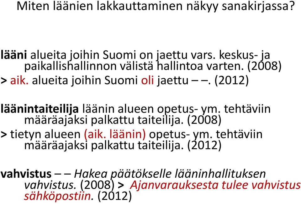 (2012) läänintaiteilija läänin alueen opetus- ym. tehtäviin määräajaksi palkattu taiteilija. (2008) > tietyn alueen (aik.