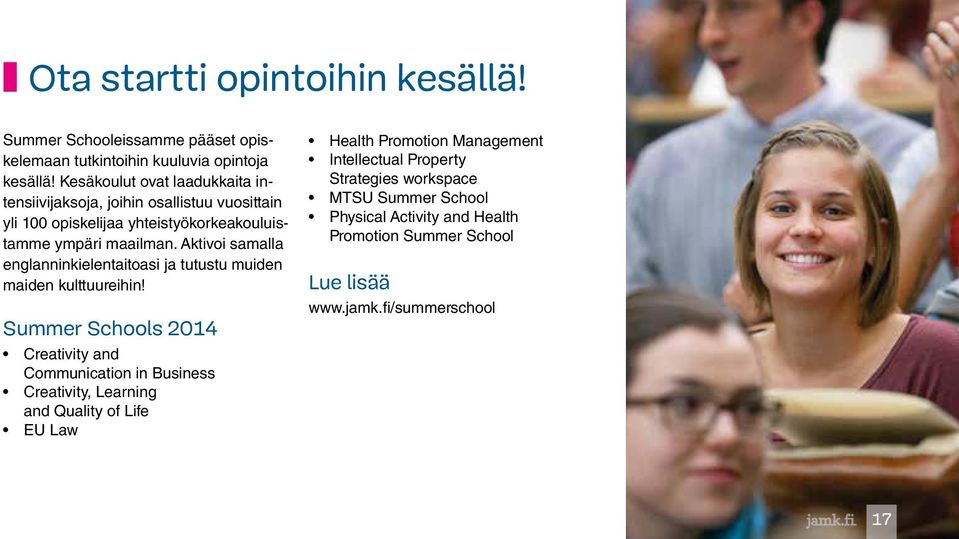Aktivoi samalla englanninkielentaitoasi ja tutustu muiden maiden kulttuureihin!