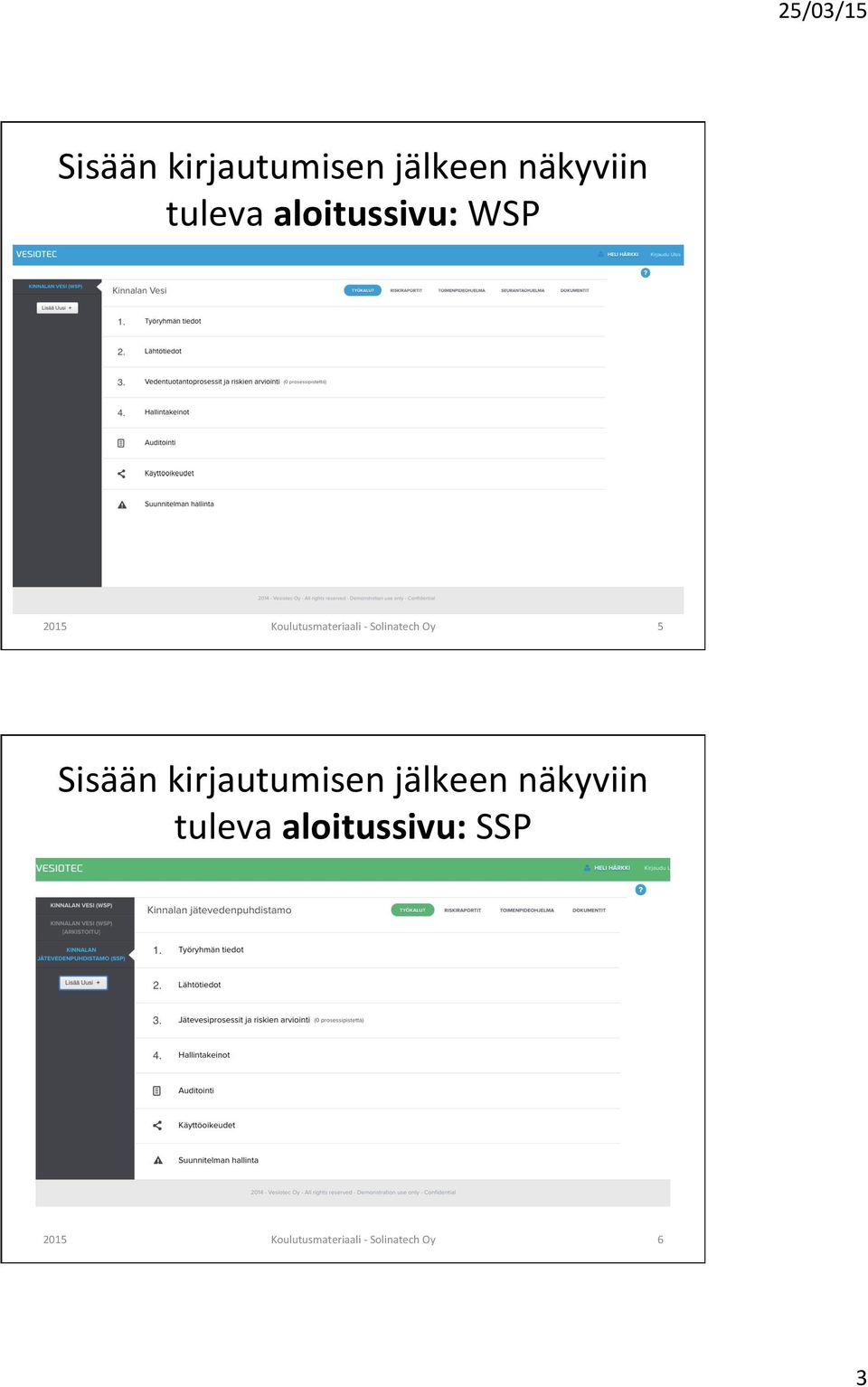 Solinatech Oy 5  aloitussivu: SSP 2015