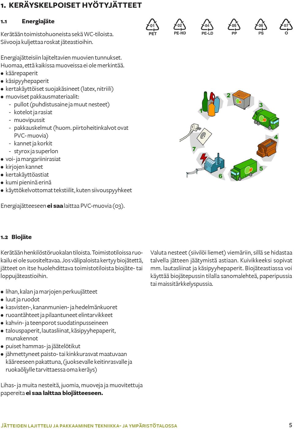 käärepaperit käsipyyhepaperit kertakäyttöiset suojakäsineet (latex, nitriili) muoviset pakkausmateriaalit: -- pullot (puhdistusaine ja muut nesteet) -- kotelot ja rasiat -muovipussit - --