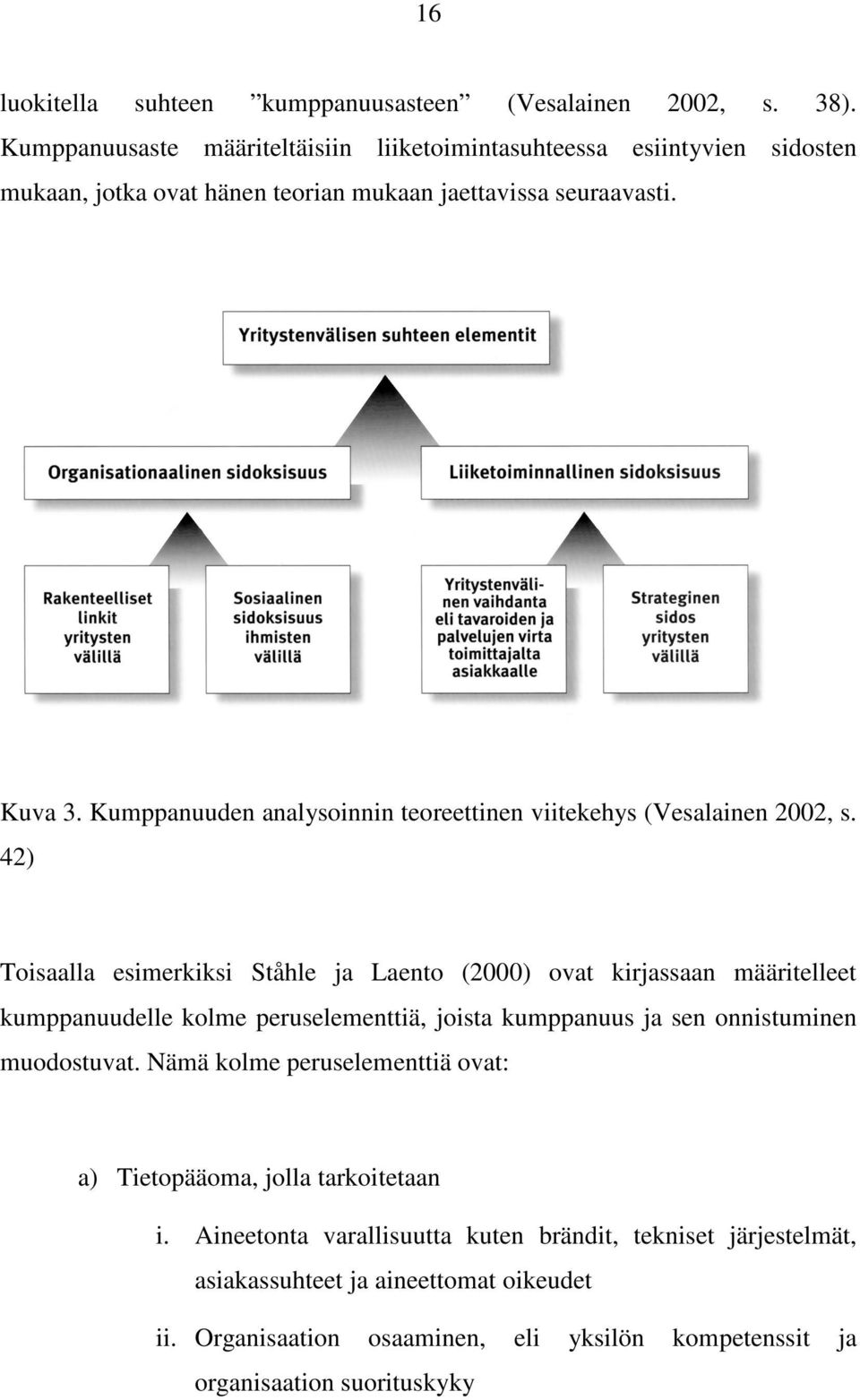 Kumppanuuden analysoinnin teoreettinen viitekehys (Vesalainen 2002, s.