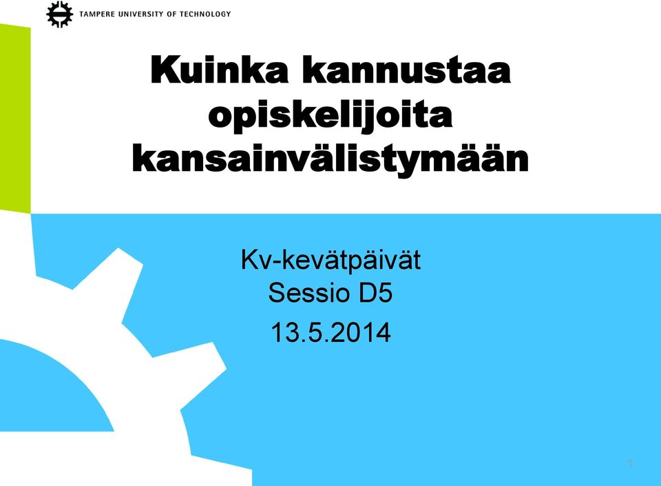 kansainvälistymään