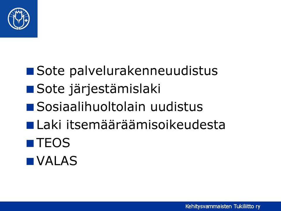 Sosiaalihuoltolain uudistus