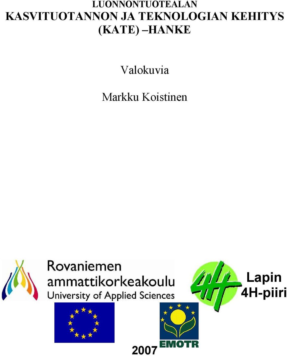 TEKNOLOGIAN KEHITYS (KATE)