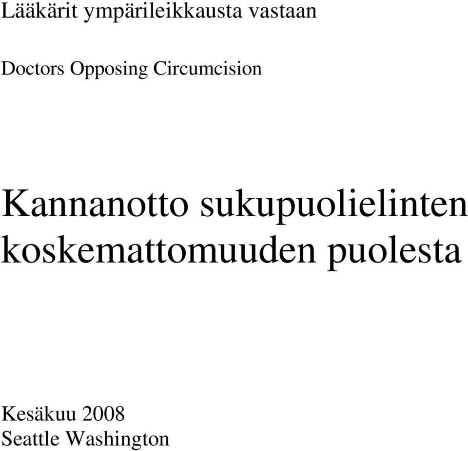 Kannanotto sukupuolielinten