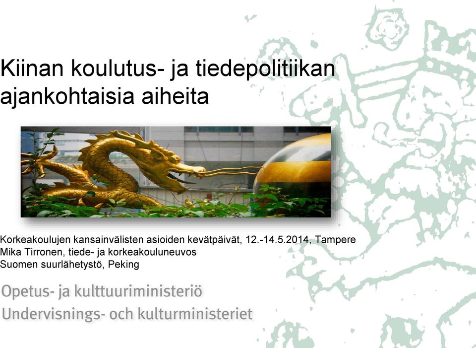 kevätpäivät, 12.-14.5.