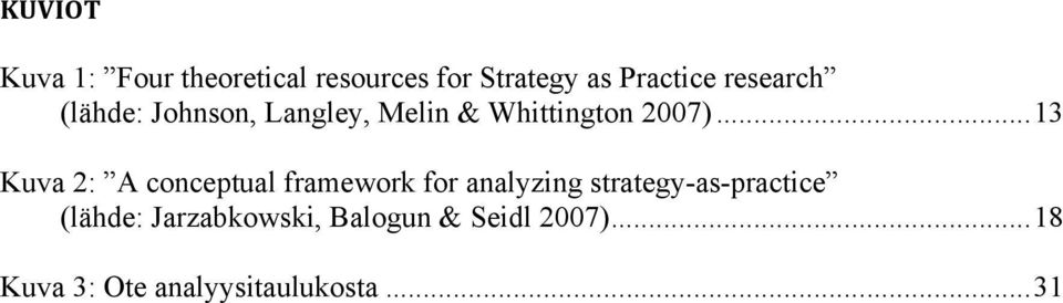 (lähde: Johnson, Langley, Melin & Whittington 2007)...13!