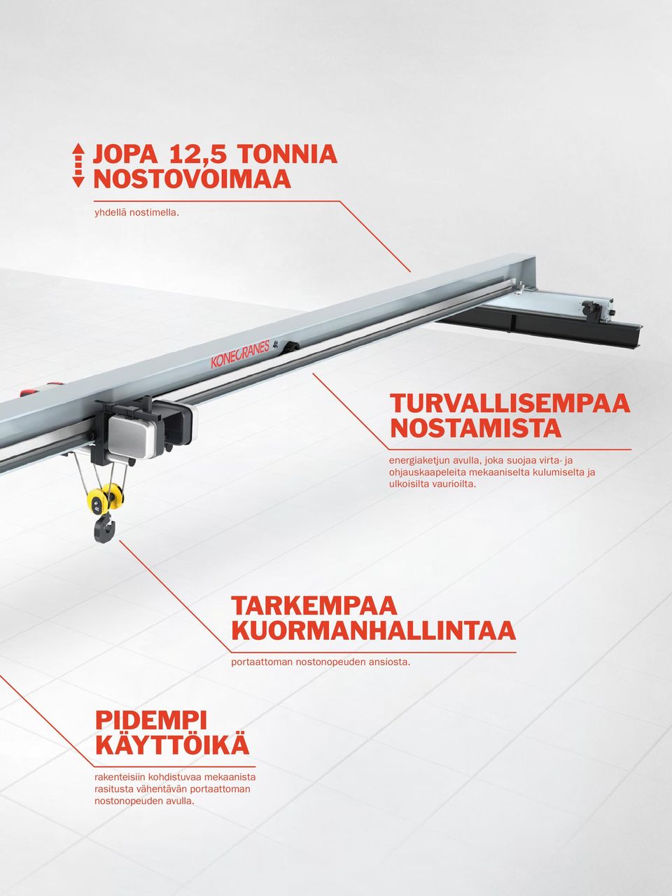 mekaaniselta kulumiselta ja ulkoisilta vaurioilta.