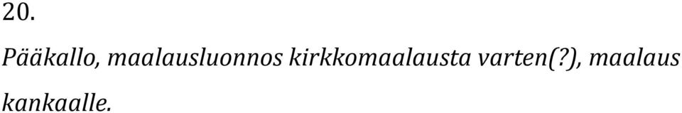 kirkkomaalausta