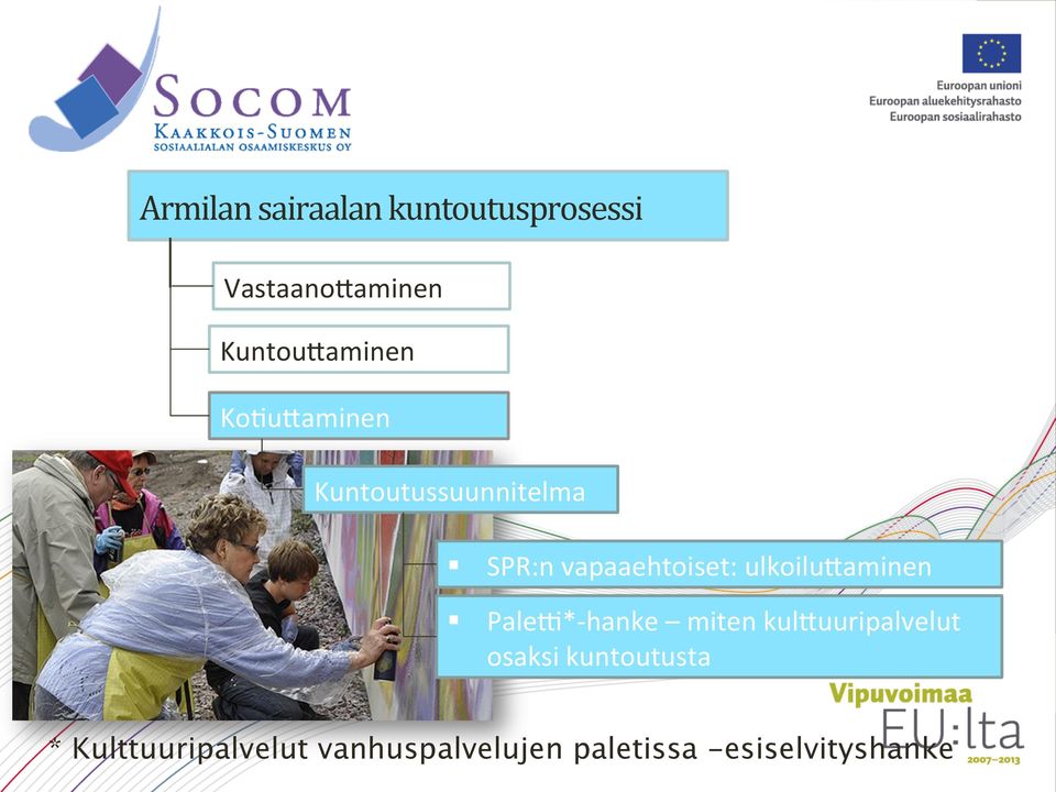 vapaaehtoiset: ulkoilu>aminen PaleM*- hanke miten