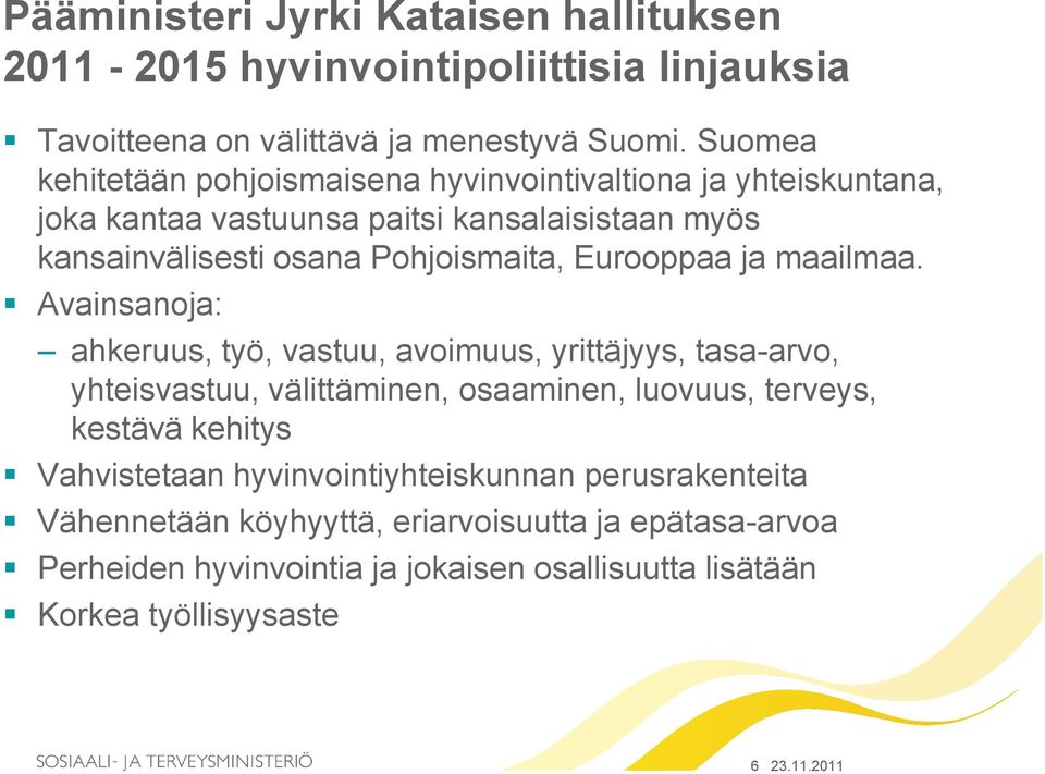 Eurooppaa ja maailmaa.