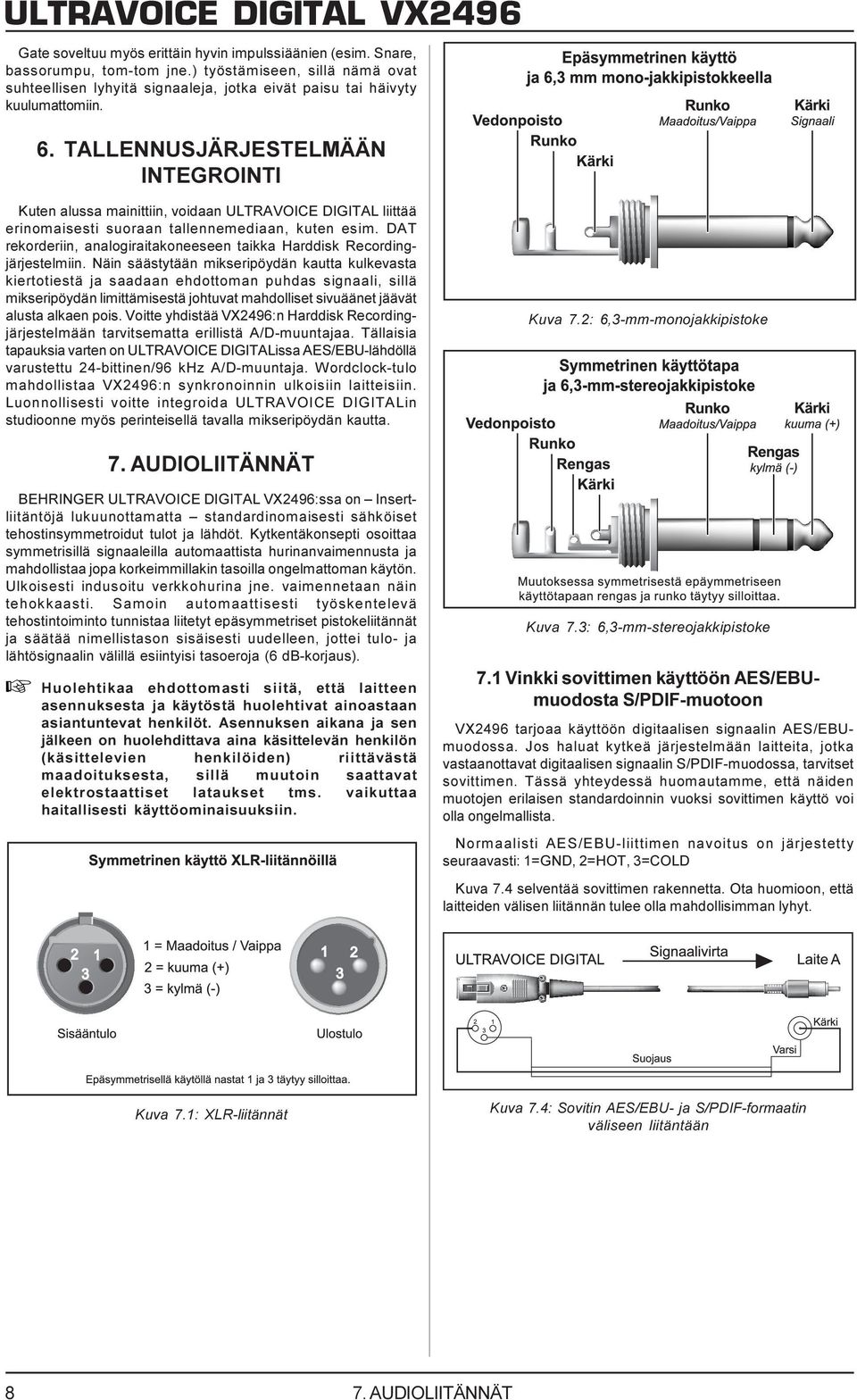 DAT rekorderiin, analogiraitakoneeeen taikka Harddik Recordingjärjetelmiin.