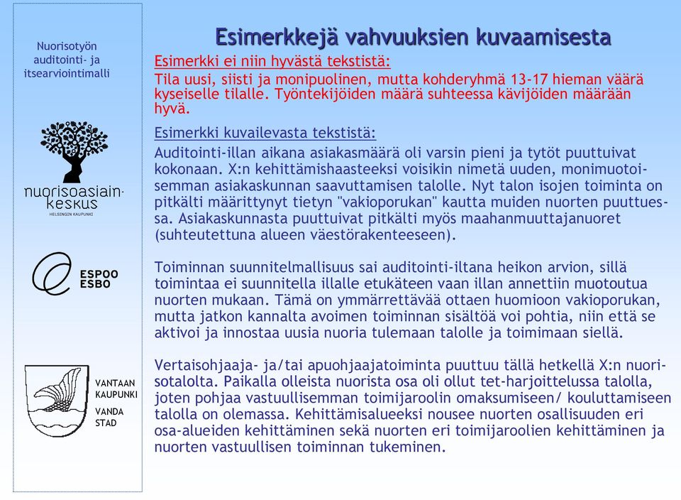 X:n kehittämishaasteeksi voisikin nimetä uuden, monimuotoisemman asiakaskunnan saavuttamisen talolle.