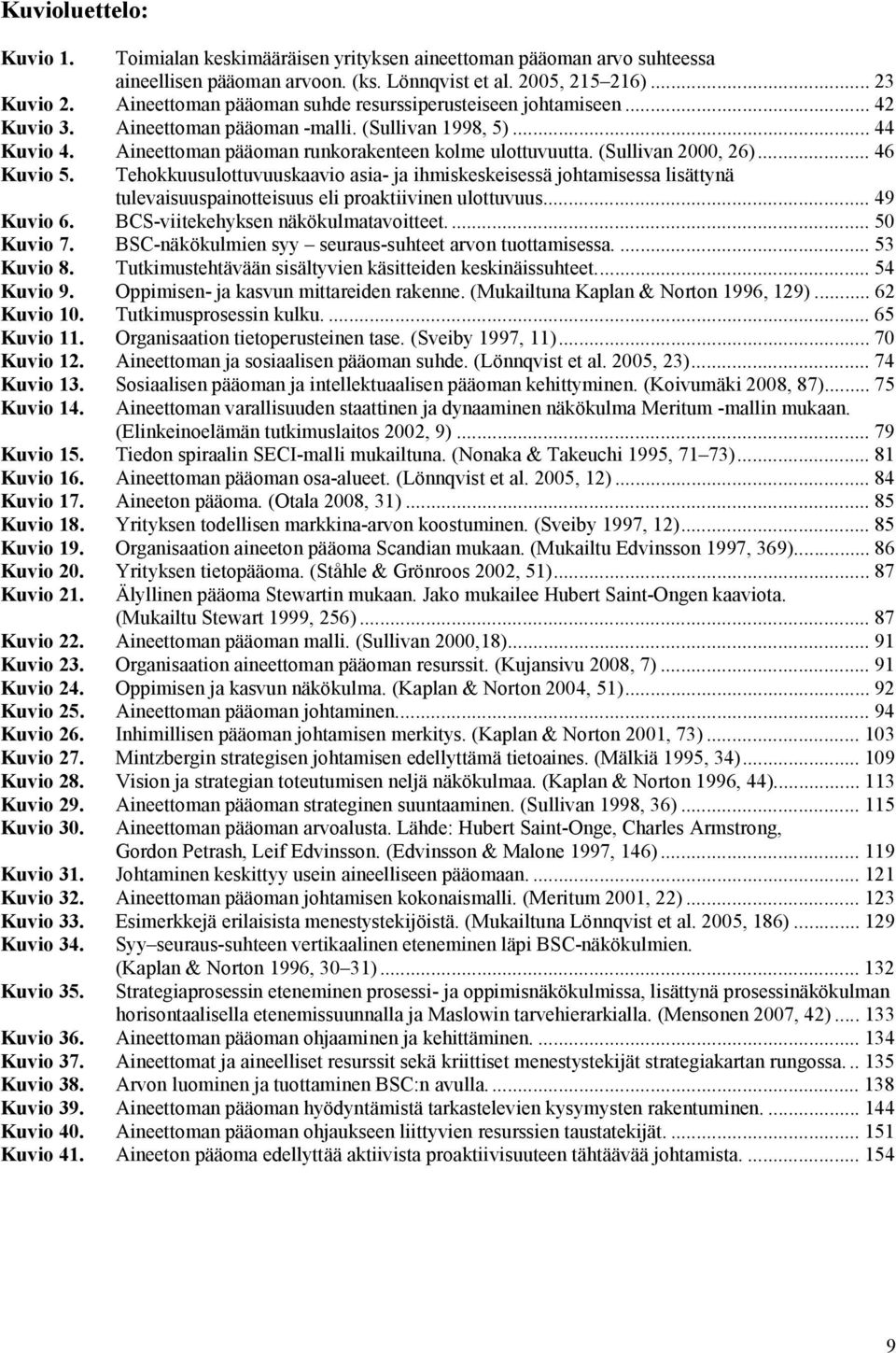 (Sullivan 2000, 26)... 46 Kuvio 5. Tehokkuusulottuvuuskaavio asia- ja ihmiskeskeisessä johtamisessa lisättynä tulevaisuuspainotteisuus eli proaktiivinen ulottuvuus... 49 Kuvio 6.