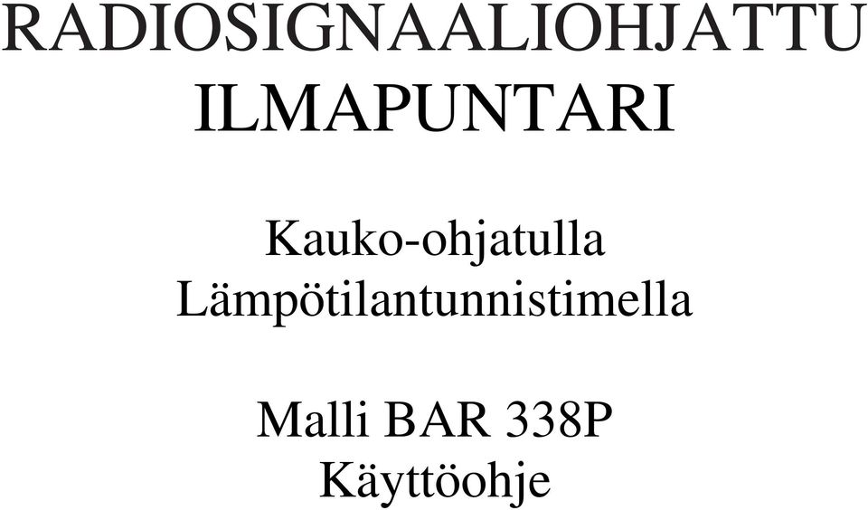 Kauko-ohjatulla