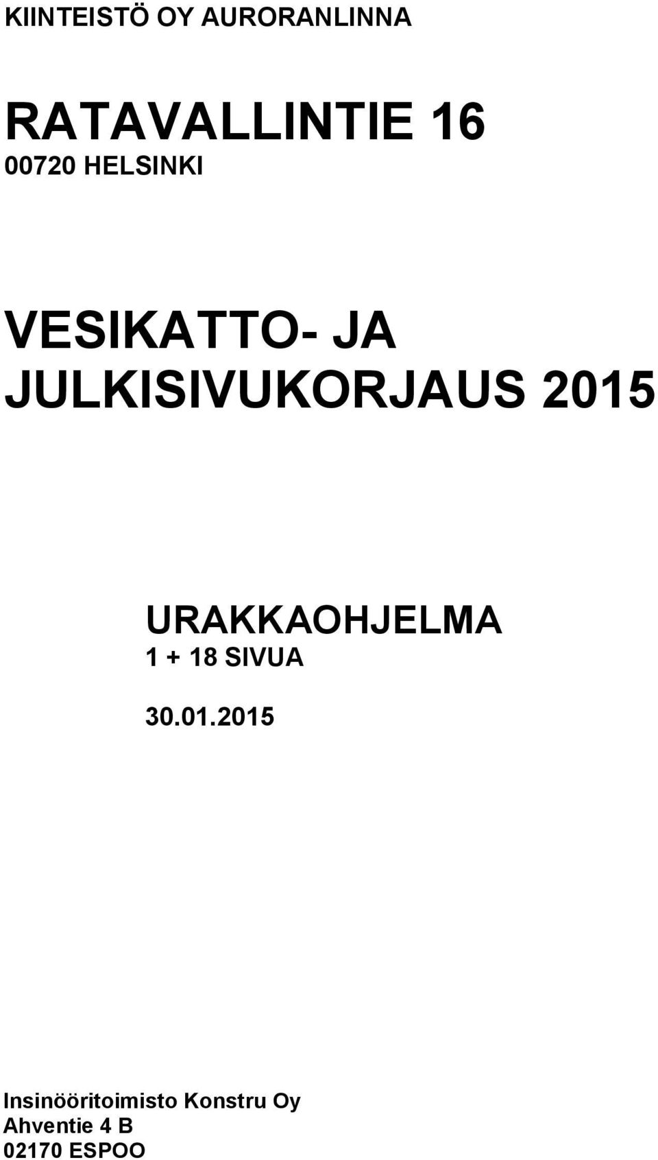 2015 URAKKAOHJELMA 1 + 18 SIVUA 30.01.2015