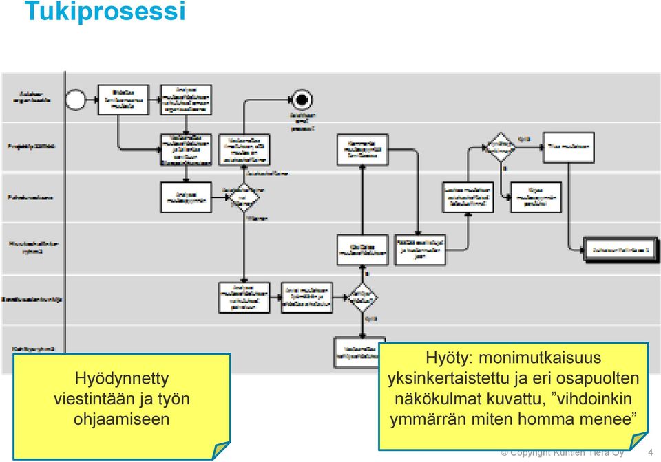 yksinkertaistettu ja eri osapuolten näkökulmat