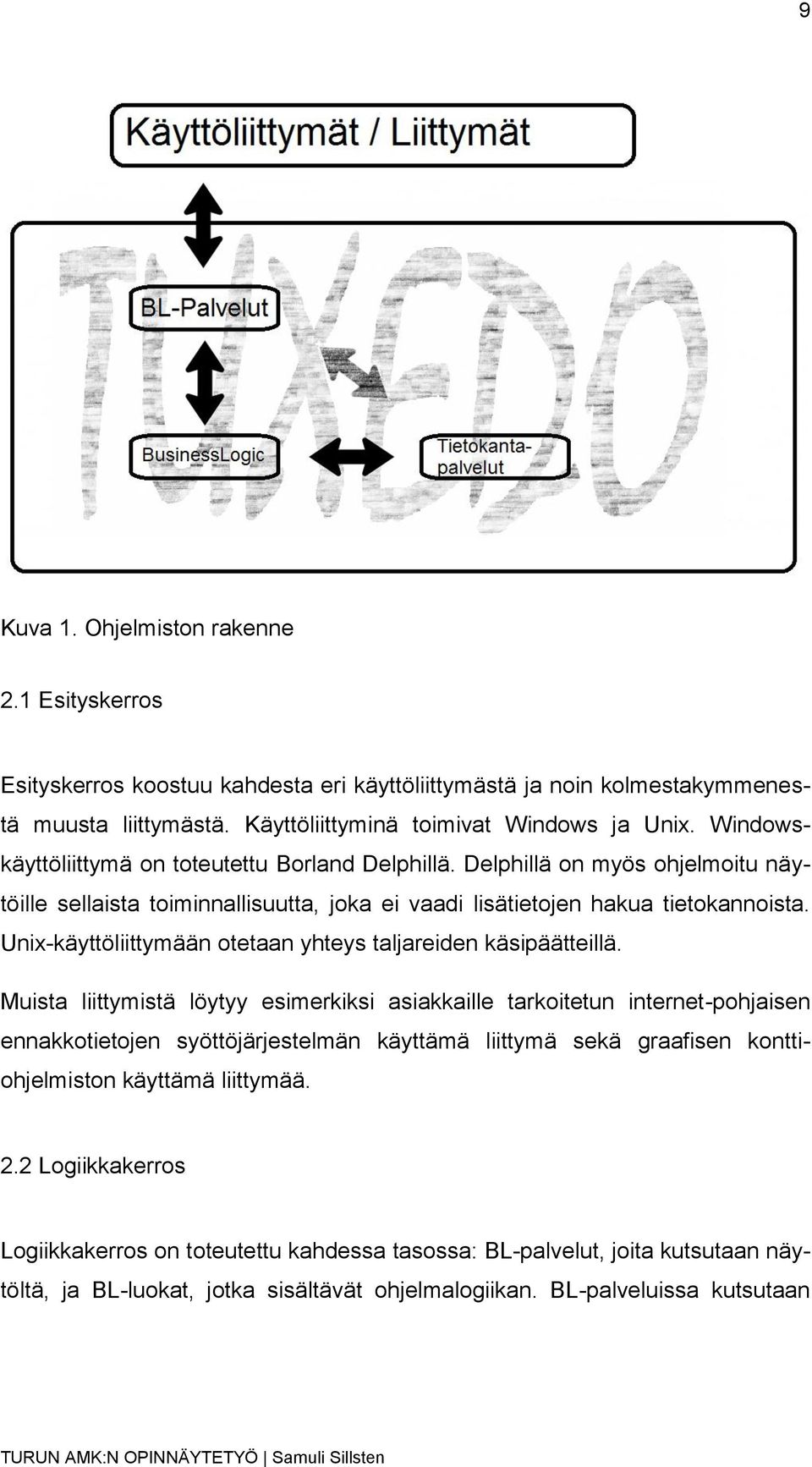 Unix-käyttöliittymään otetaan yhteys taljareiden käsipäätteillä.