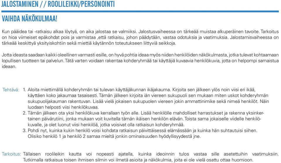 Jalostamisvaiheessa on tärkeää keskittyä yksityiskohtiin sekä miettiä käytännön toteutukseen liittyviä seikkoja.