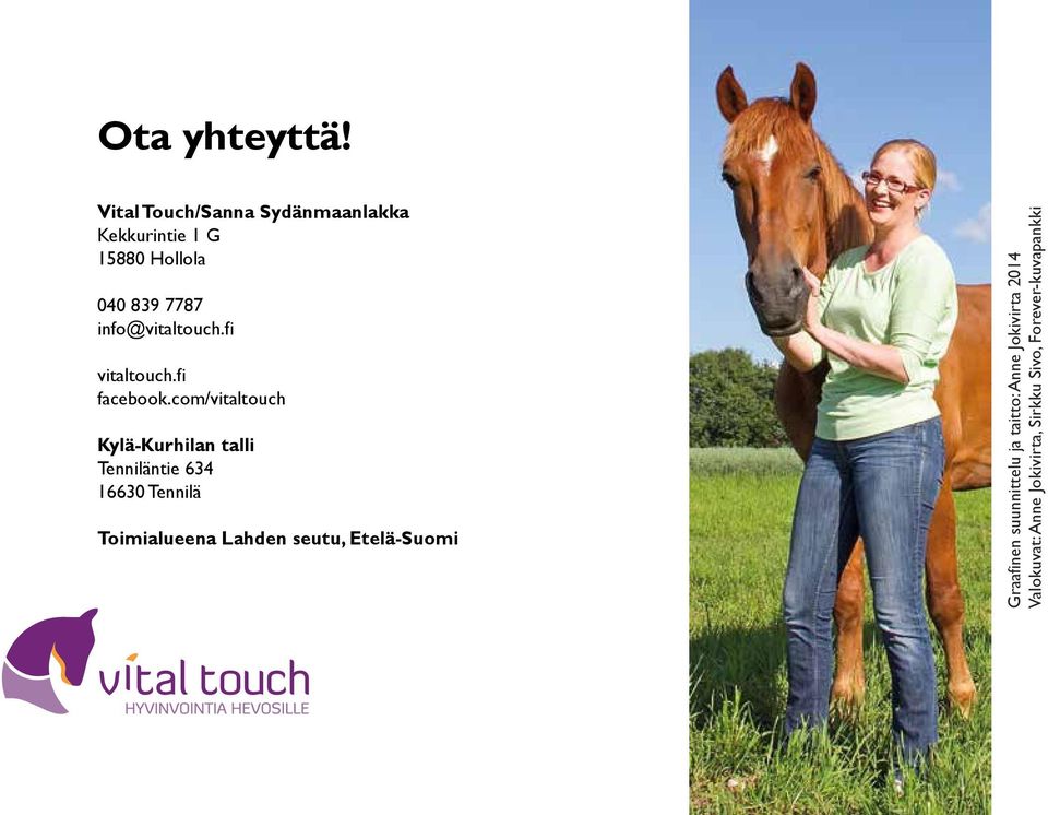 info@vitaltouch.fi vitaltouch.fi facebook.