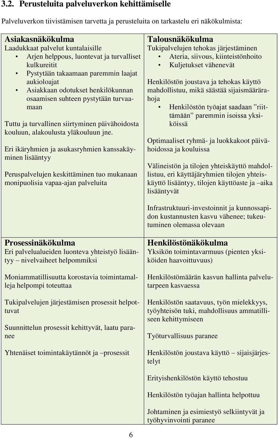 päivähoidosta kouluun, alakoulusta yläkouluun jne.