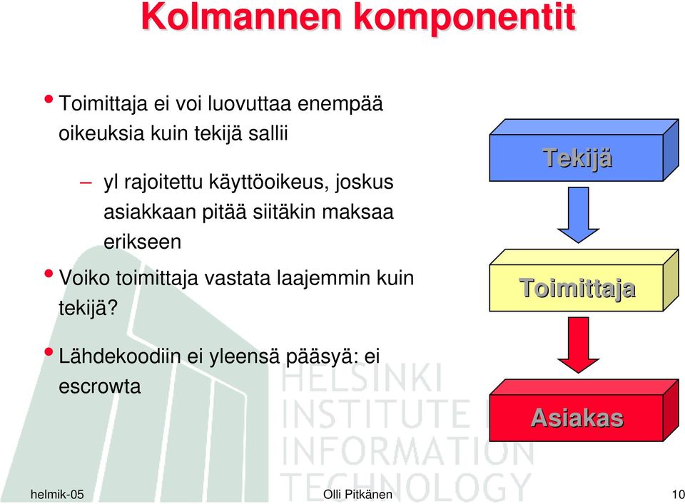 maksaa erikseen Voiko toimittaja vastata laajemmin kuin tekijä?