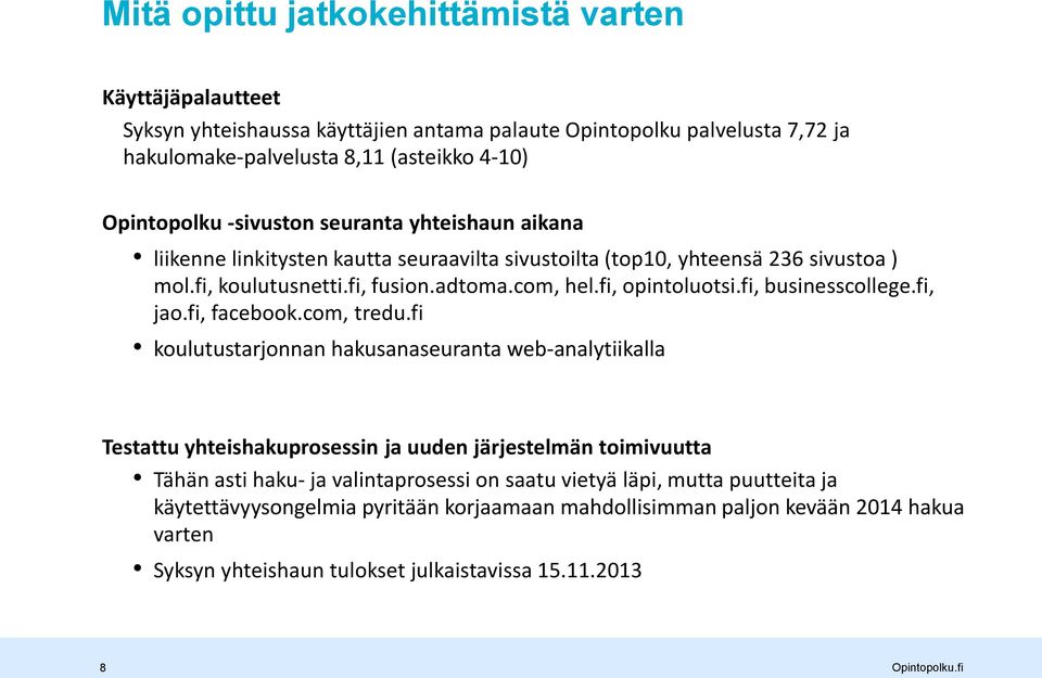 fi, businesscollege.fi, jao.fi, facebook.com, tredu.