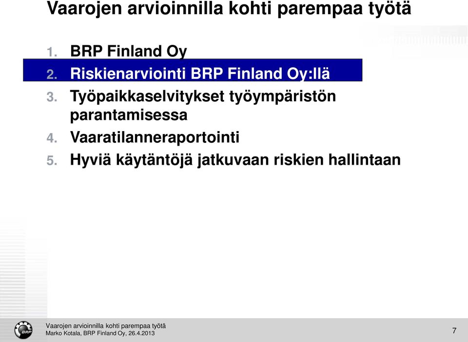 Työpaikkaselvitykset työympäristön